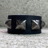 Leather Studded Cuff: Single