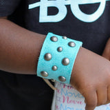 Aqua Grunge Cuff